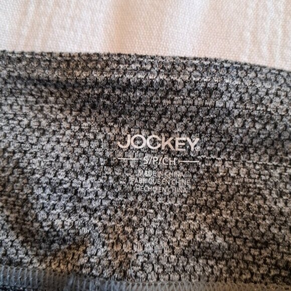 Jockey Sport Performance women's size Small gray honeycomb leggings, NWT - Picture 3 of 8